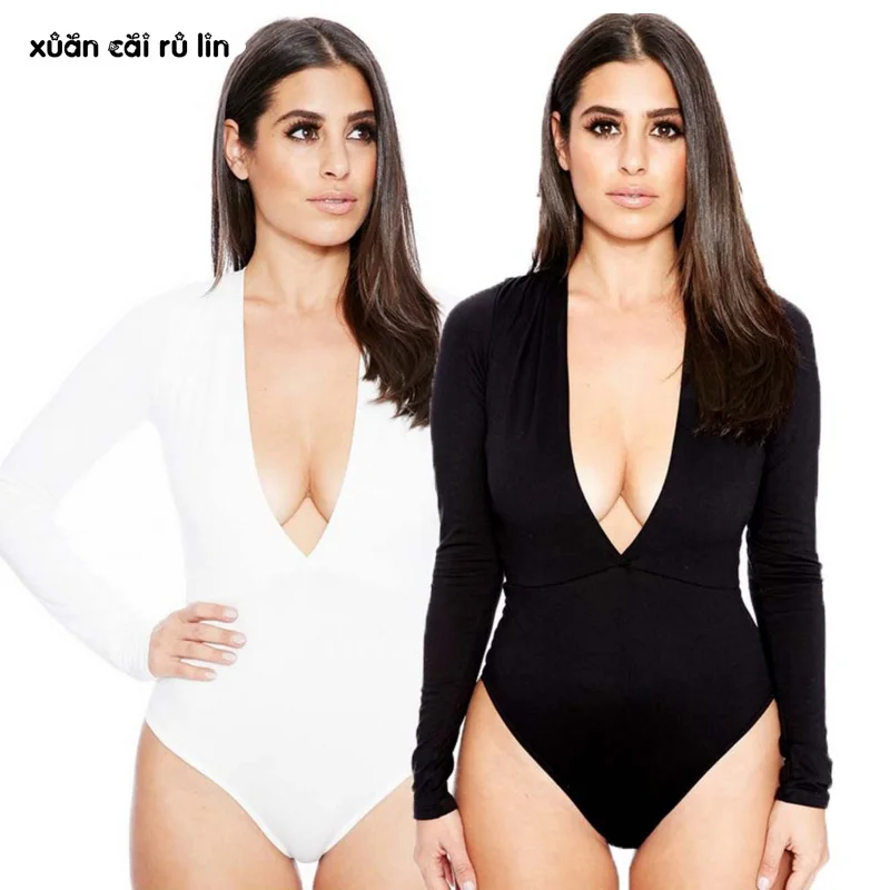 2020 белый черный красный сексуальный клубный комбинезон с v образным вырезом боди