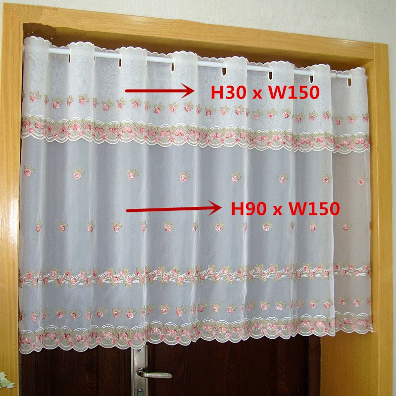 Занавеска для двери в сельском стиле роскошная занавеска окна с вышивкой виде