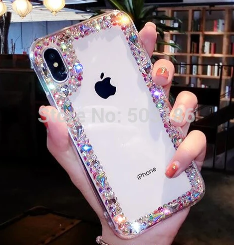 Чехол со стразами для Samsung Galaxy S5 S6 S7 Edge S8 S9 S10E S10 Plus S20 Ultra Note 5 8 9 10 Lite Plus|Бамперы| |