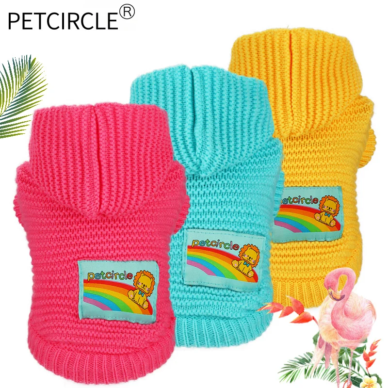 PETCIRCLE Одежда для собак и кошек зимний теплый свитер чихуахуа щенок йоркширского