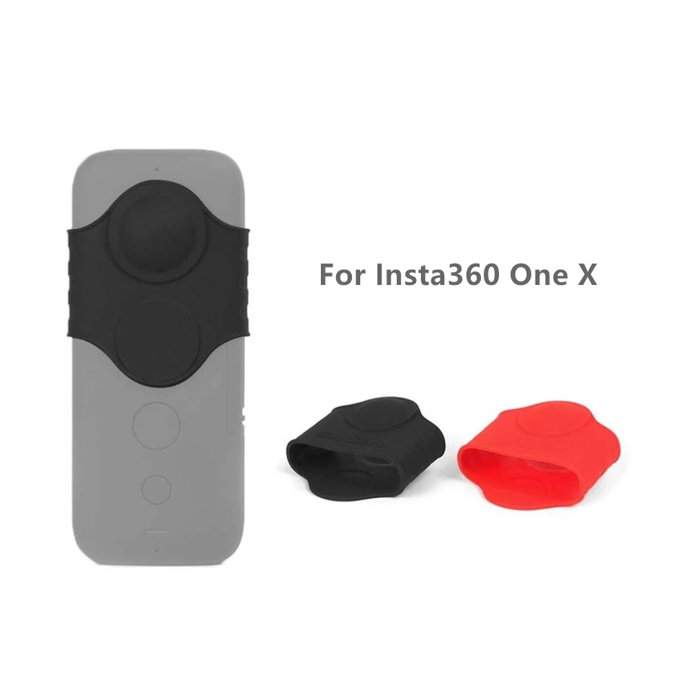 Силиконовый чехол для объектива камеры Insta360 One X Защитная крышка рыбий глаз