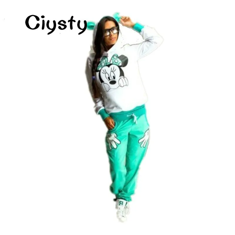 Распродажа 2018 осень зима Для женщин Дамы с длинным рукавом Микки друг печатных