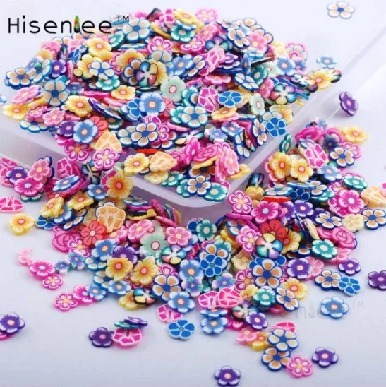 flower 1000 шт кусочек животного 3D Полимерная глина крошечные Fimo Стразы для нейл-арта DIY Дизайн ногтей ювелирные украшения Аксессуары Инструмент - Цвет: flower