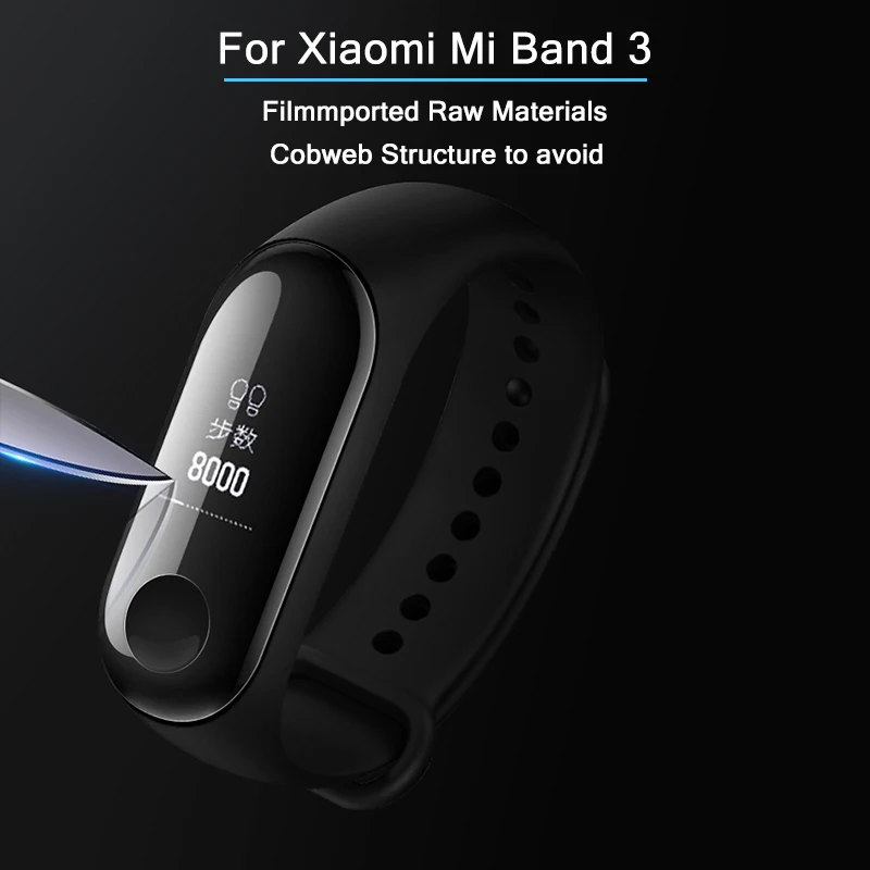 5 шт. Защитная пленка для экрана Xiaomi mi Band 3 Смарт Браслет Xio mi Band 4 2 3 Защитные пленки не закаленное стекло