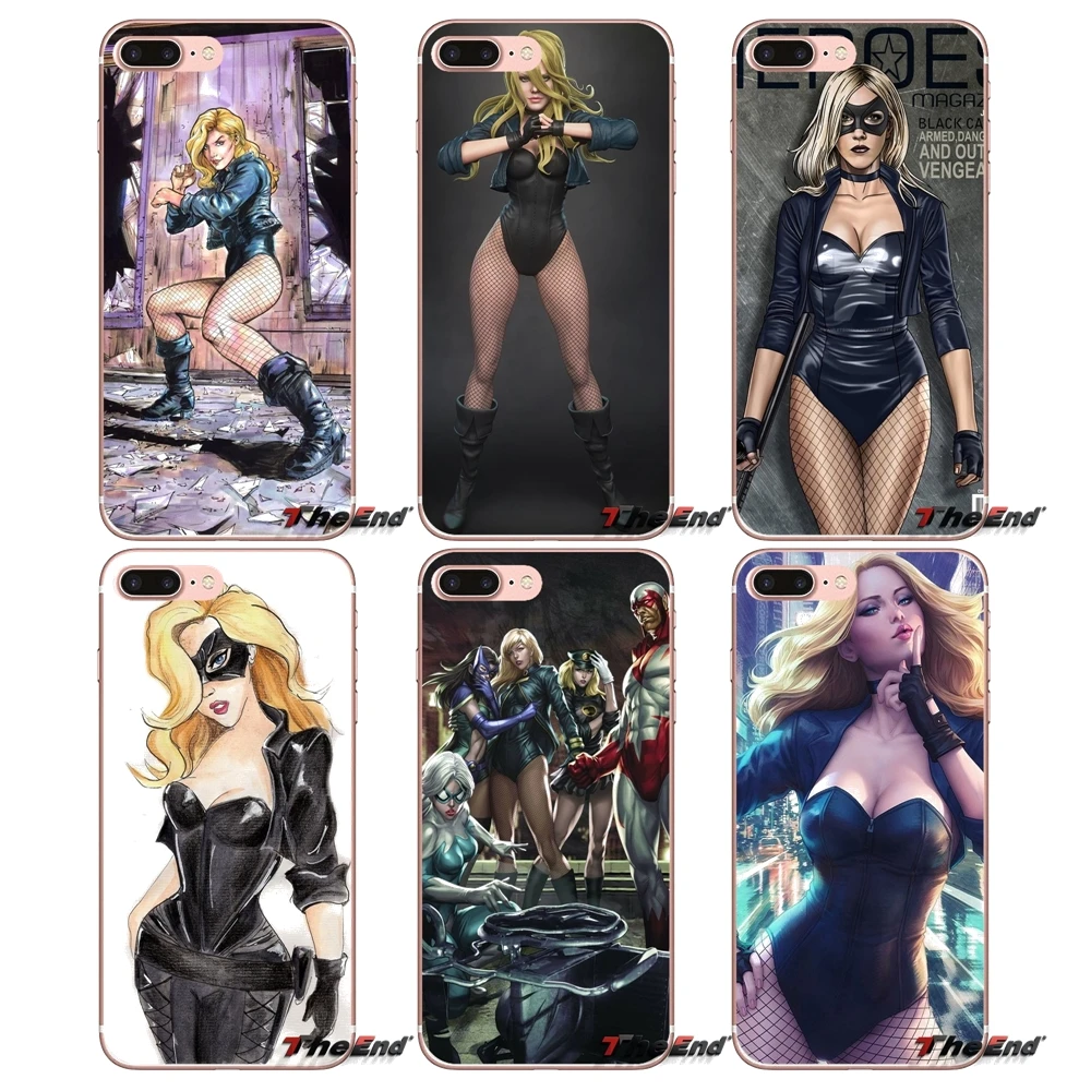 Artgerm черный Канарские комиксов цифровой чехол для iPhone X 4 4S 5 5S 5C SE 6 S 7 8 плюс samsung Galaxy