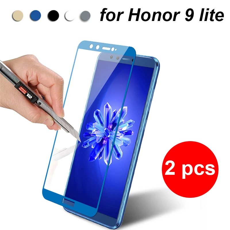 Защитное стекло для huawei honor 9 lite 2 шт. экрана защитная пленка с защитой от непогоды