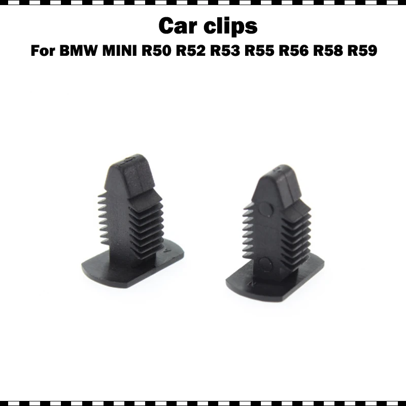 

10pcs Auto Car Accessories High Quality Plastic Clip For BMW MINI R50 R52 R53 R55 R56 R58 R59 Side Door Sill Cover Trim Clips