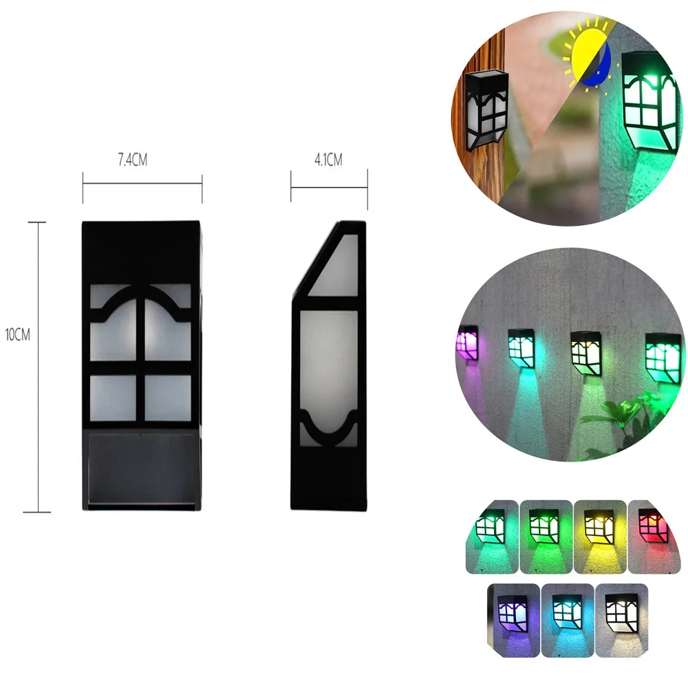 1 шт. солнечные огни наружные забор фонари для сада водонепроницаемые дома