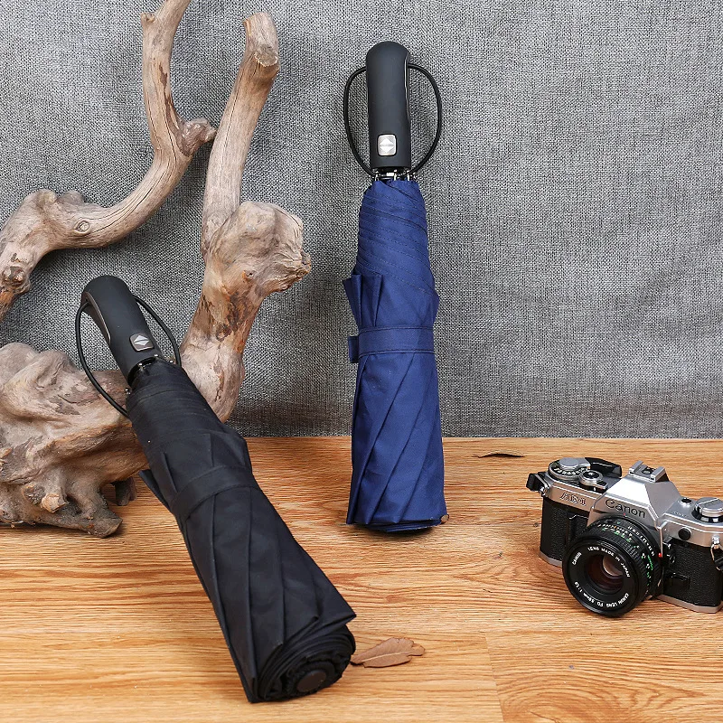 10 Bone автоматический складной зонт для женщин сильный Ветрозащитный