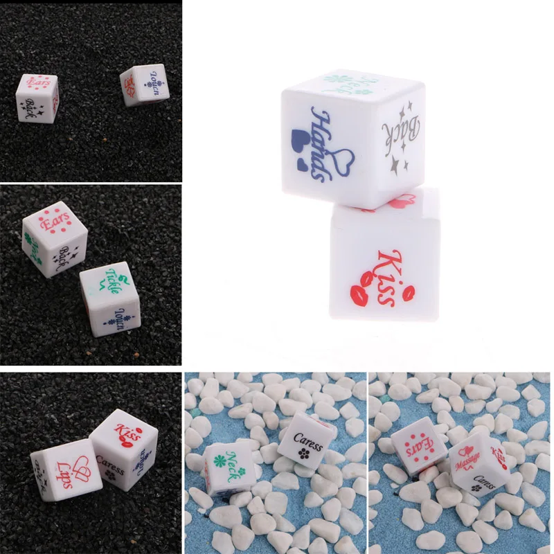 1 пара LED Flash игральные кости игрушка секс вечеринка смешная взрослая Романтика