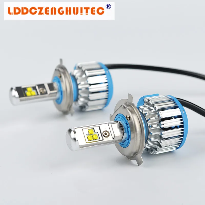 LDDCZENGHUITEC Автомобильные фары H4 H7 светодиодный H8/H11 HB3/9005 HB4/9006 H1 H13 авто спереди лампы