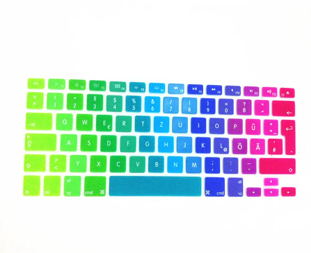 Немецкий UK/EU чехол для клавиатуры MacBook Pro air 13 &quot15&quot 17 &quot2016 силиконовый