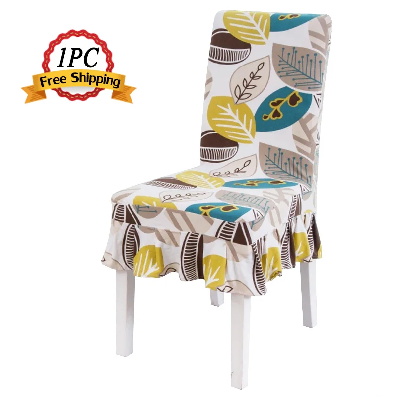 Домашние чехлы на стулья универсальный размер полиэстер спандекс эластичные из