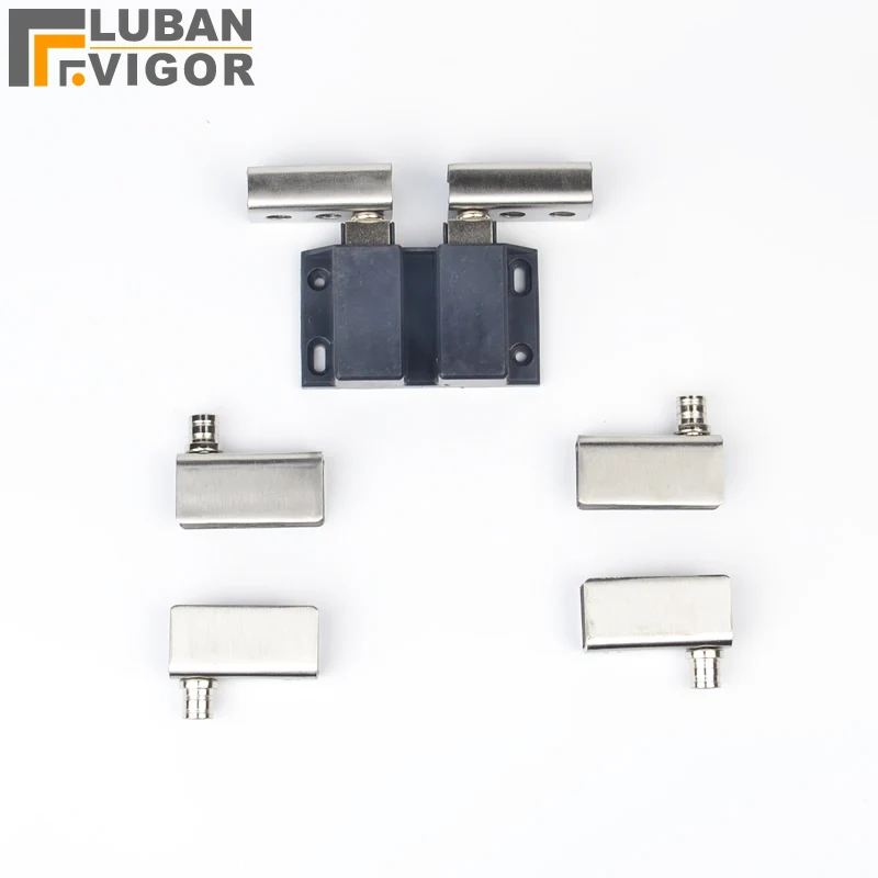 Набор шарниров для стеклянного винного шкафа с двойной дверью нержавеющая сталь