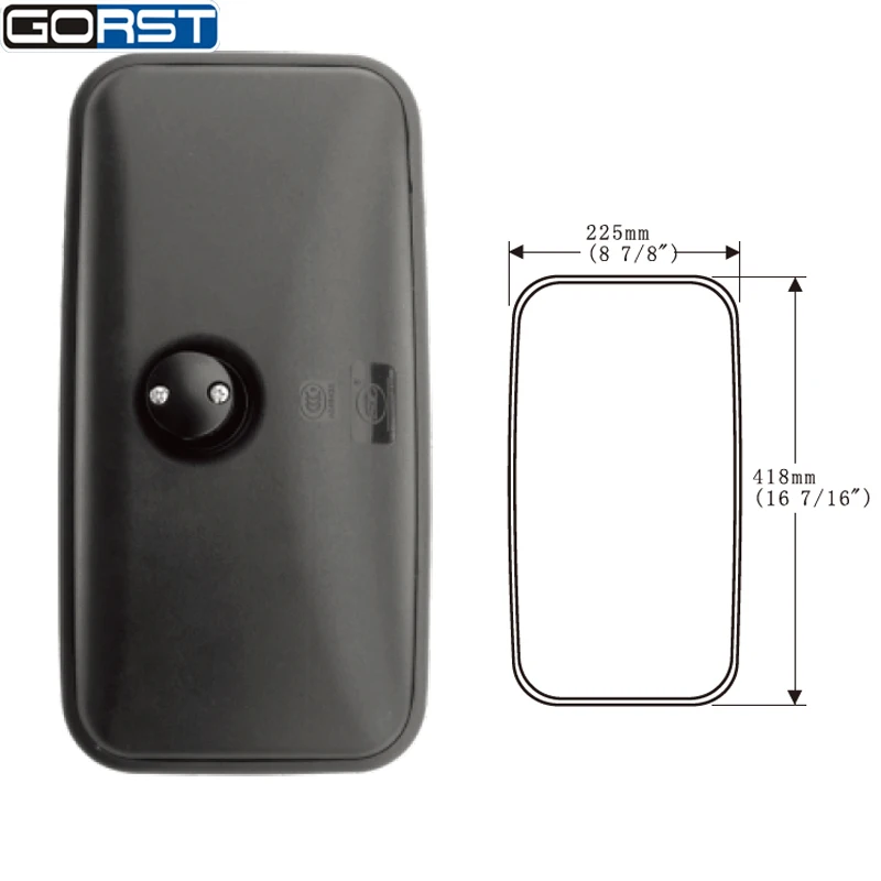 

Автомобильное зеркало заднего вида с отражателем для автостайлинга Sitaier, боковое зеркало для тяжелого грузовика, прямоугольное внешнее сборное зеркало