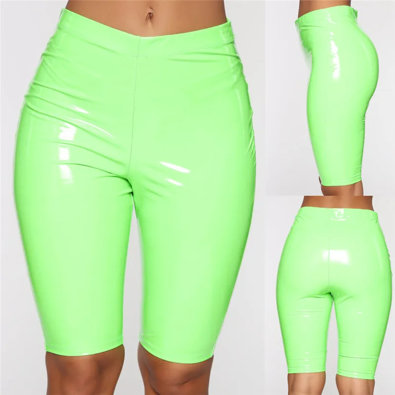 hirigin new fashion Women Cycling leggings female Shiny Dancing Nylon Stretch Gym Yoga Pants skinny Legging ladies solid casual | Женская