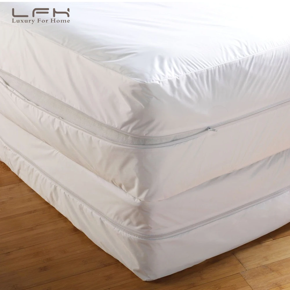 Матрас на молнии King размер King Водонепроницаемый Матрас протектор для кровати коробка пружина из листовой стали отель матрас на молнии кровать накладка