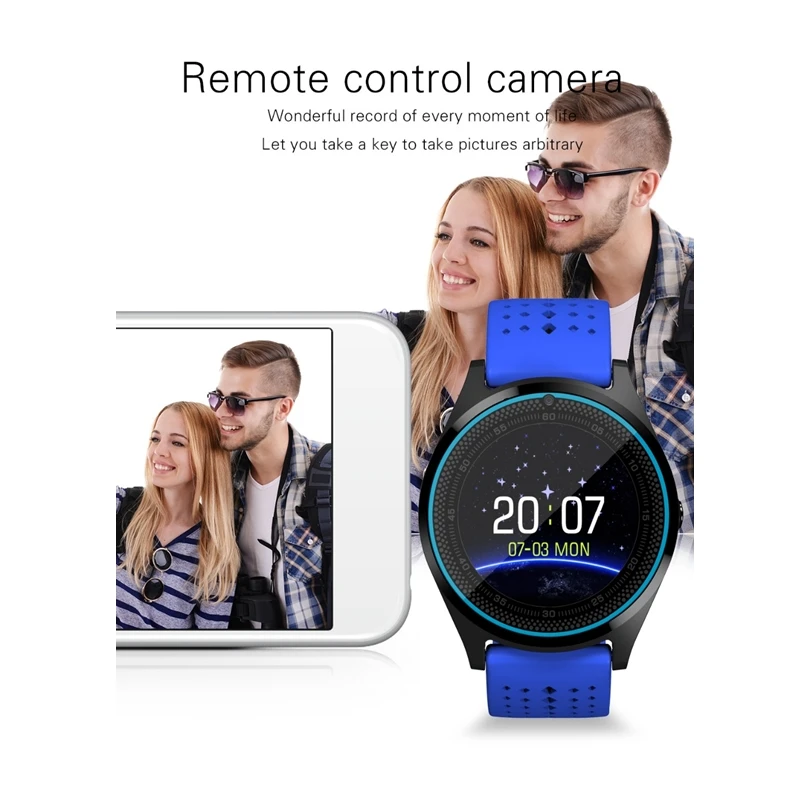 Смарт часы с Bluetooth V9 и камерой умные шагомером спортивные мужские женские для Android