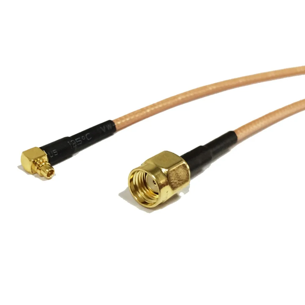 1 шт. беспроводной модем кабель RP SMA штекер MMCX Мужской правый угол pigtail RG316/RG174