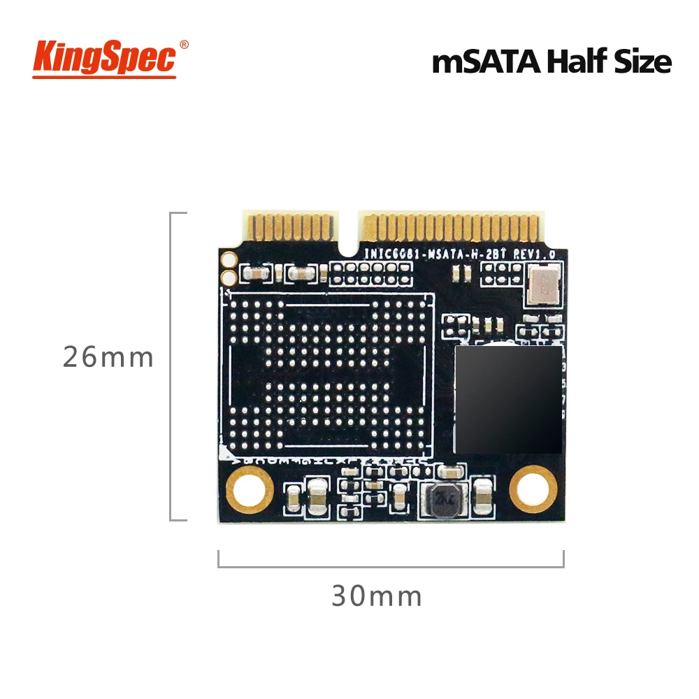 Твердотельный накопитель KingSpec SSD ТБ mSATA полуразмерная мини-карта SATA hdd 500 ГБ