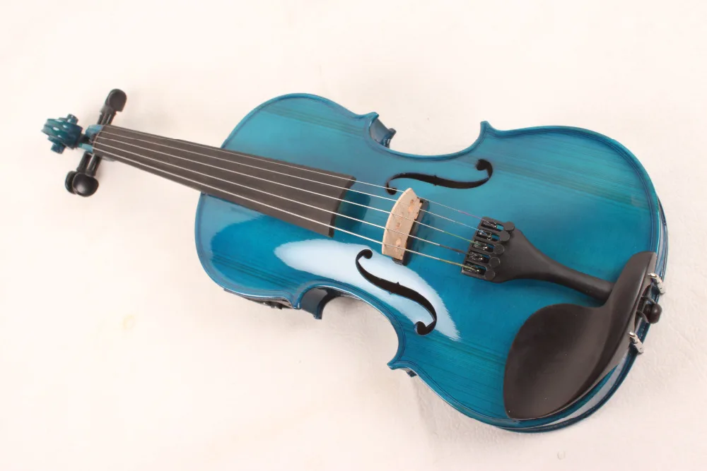 new 5-String blue 4/4 Electric Acoustic Violin color #1-2531# what do you like? | Спорт и развлечения