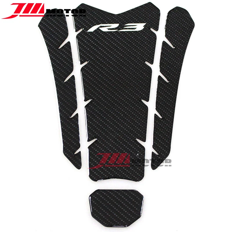 

Motorcycle High Quality Carbon 3D ADHESIVI Emblem Tank Pad Protection Decal Sticker For YAMAHA YZF R3