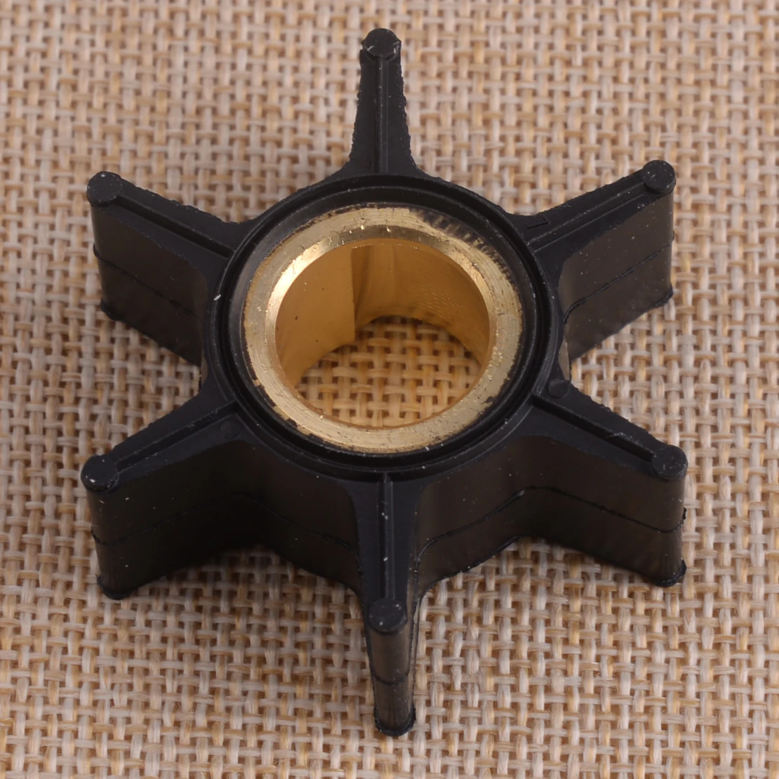 

CITALL 6 Blades Water Pump Impeller Black Rubber 395289 18-3051 Fit For Johnson Evinrude 20/25/30/35HP 2 stroke Outboard Motor