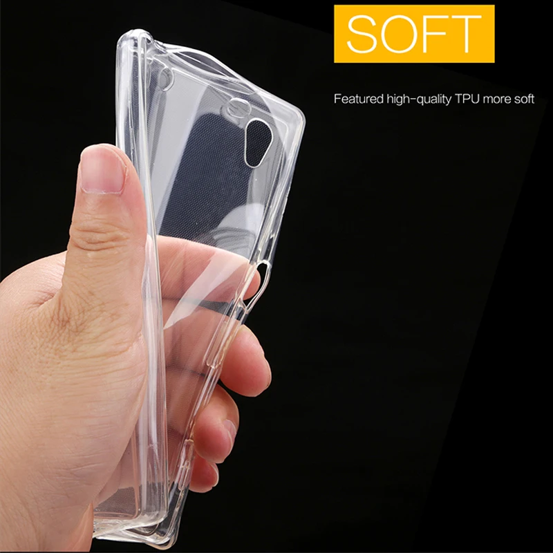 Защитный Мягкий ТПУ чехол для Sony Xperia Z3 Z5 Compact mini PLUS premium XA C4 C5 M4 M5 x performance|clear case|case