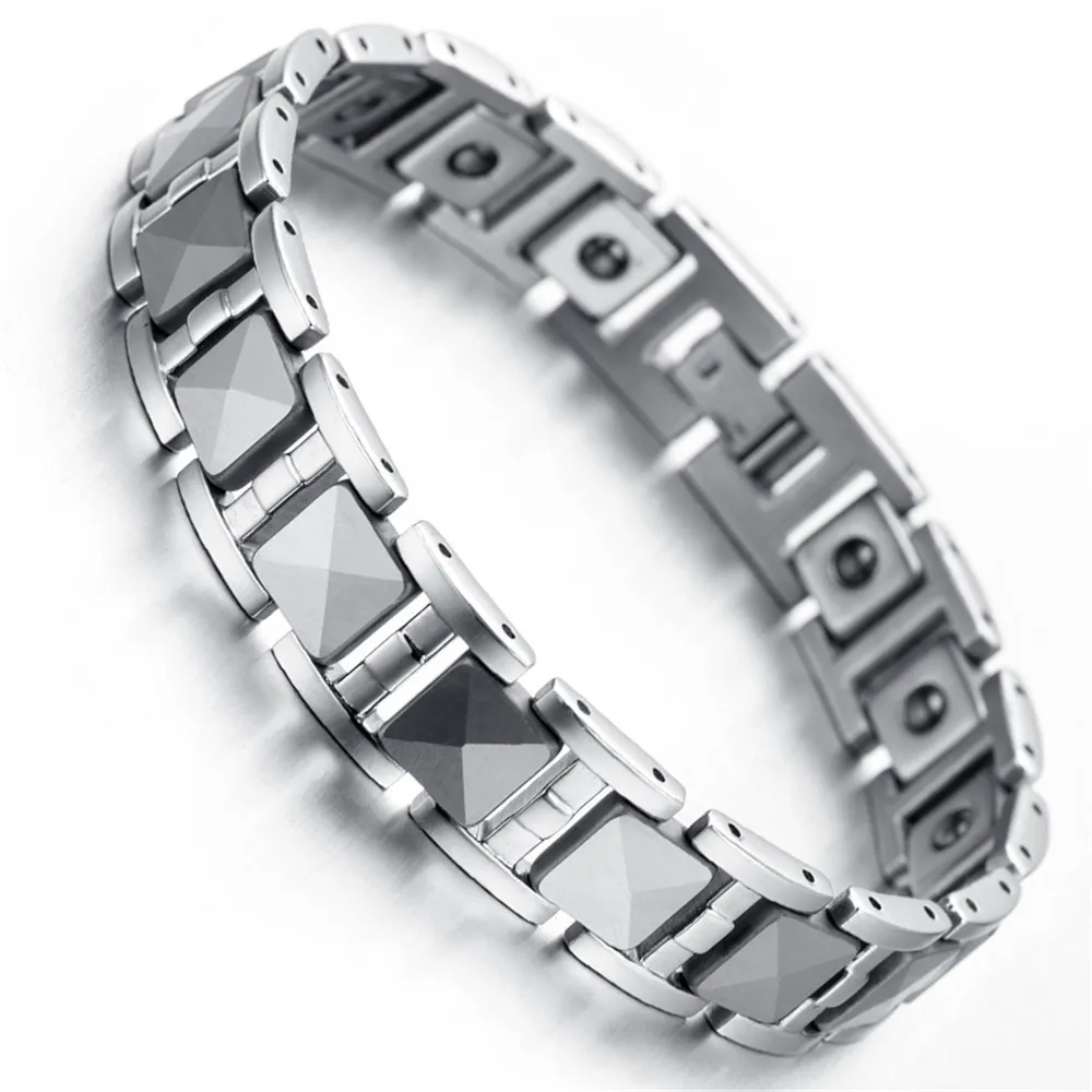 

Wolfram Steel Ceramic Bracelet Men's Korean Version Popular Jewelry Stapless Jewelry