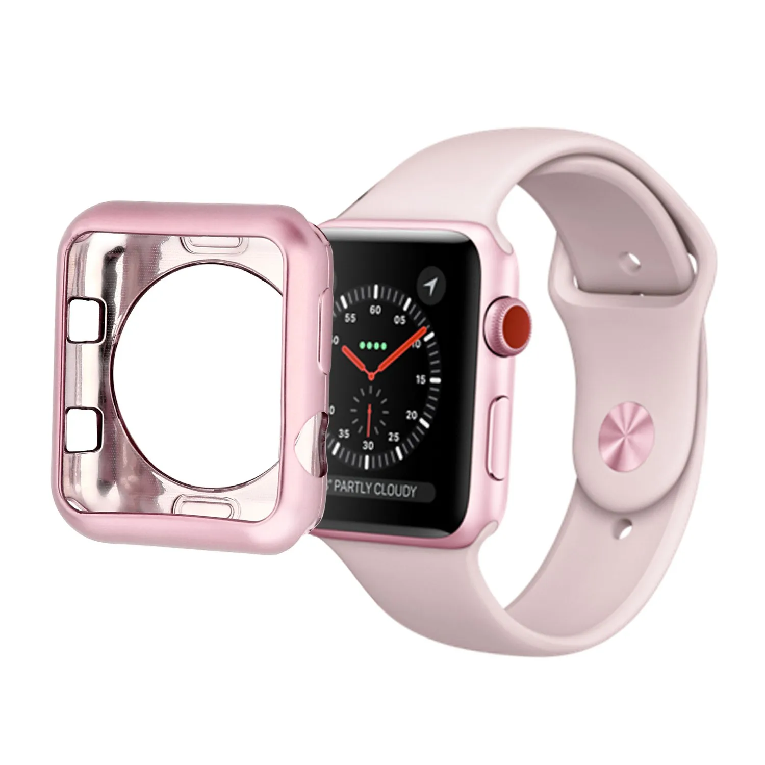 Серия 1/2/3 мягкий силиконовый чехол для Apple Watch, версии крышка 38 мм 42 мм модное покрытие TPU Защитная крышка для наручных часов iWatch