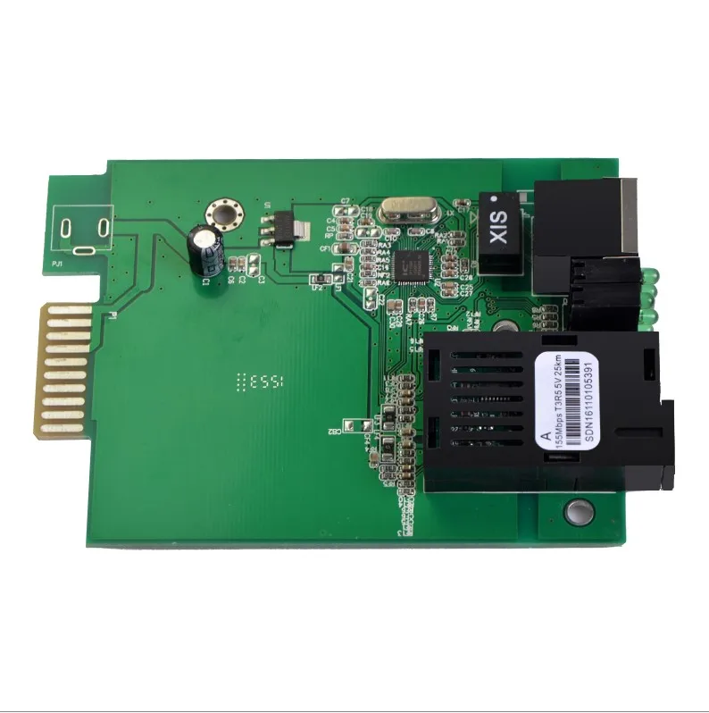 Карта оптоволоконного медиаконвертера 10/100 м оптоволоконный медиаконвертер OEM