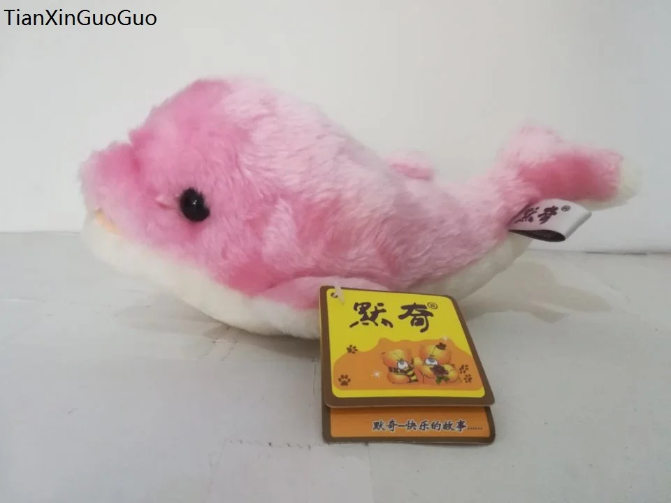 

about 27cm pink dolphin plush toy soft doll birthday gift s2117