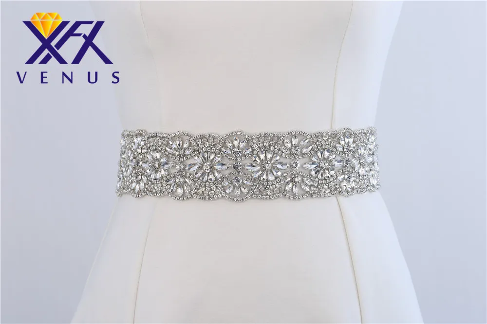 XINFANGXIU(10 м) роскошный 6 см ширина горный хрусталь аппликация Тяжелая горный хрусталь пояса Блестящий Ясно Стразы горный хрусталь планки