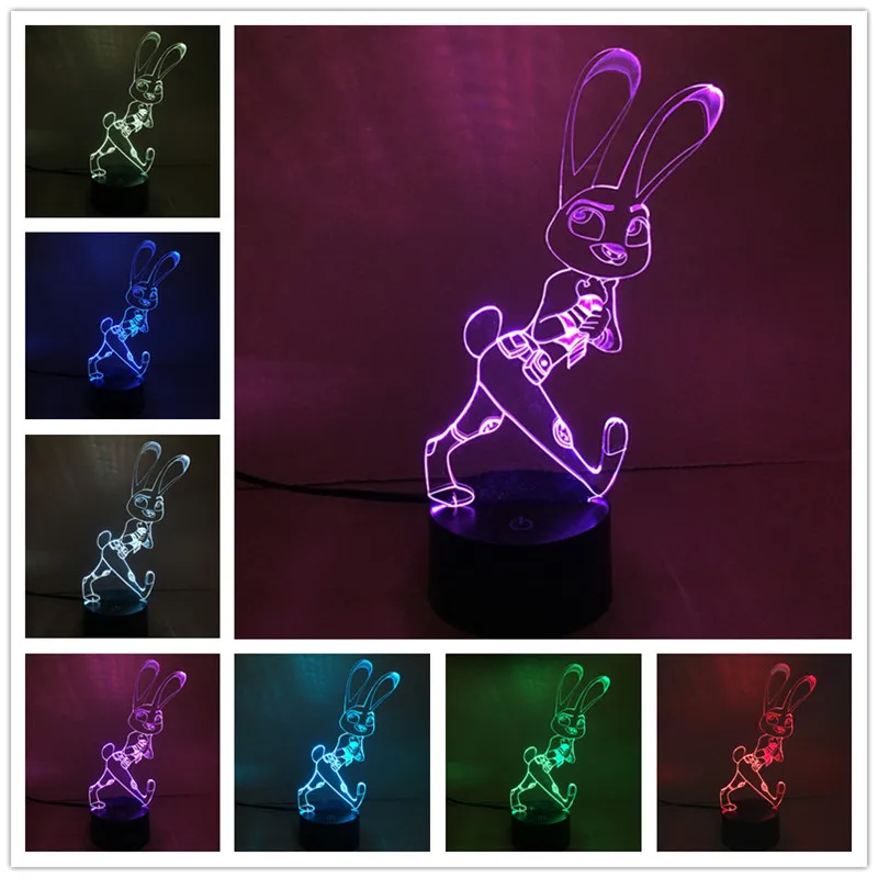 2016 Lamparas 3D Led Настольная лампа настроения для праздника Bulbing свет USB Череп Ironman