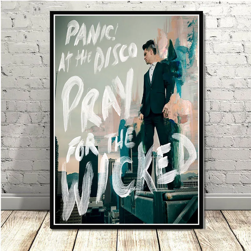 New Brendon Urie Panic at the Disco Pop Star Art Poster Canvas Painting Wall Picture Home Decor Posters and Prints - Цвет: 0004