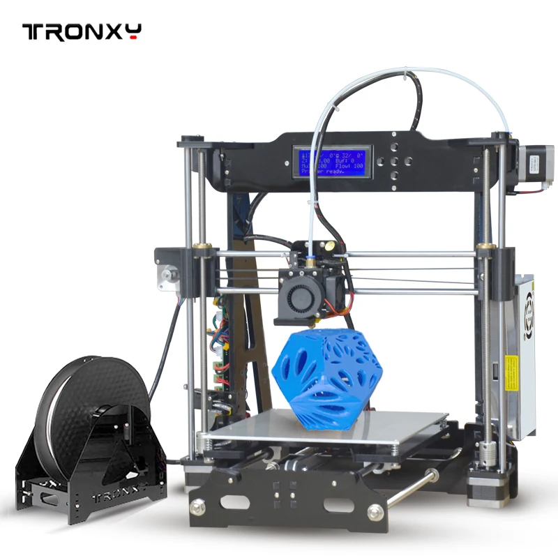 Tronxy Улучшенное Качество Высокая точность Reprap 3D принтер DIY Набор P802E bowden экструдер