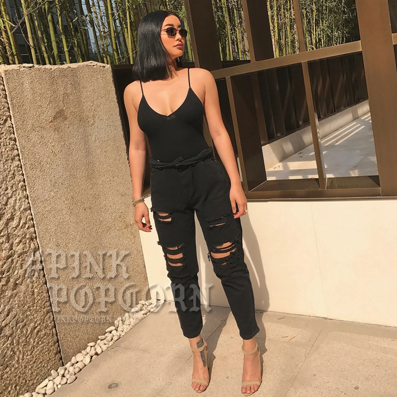 

Casual Striped Black Camisole Top Tees Women Summer Sexy Sleeveless Tank Top Basic Backless Slim Hot Beach Camis