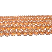 faceted champagne gold quartzs crystal natural stone beads 4 6 8 10 12 mm pick size for jewelry making diy bracelet necklace