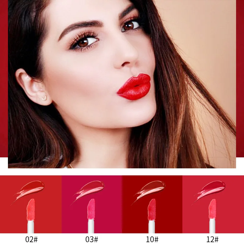 Губ Глянцевая жидкость губная помада оттеночная Водонепроницаемый набор
