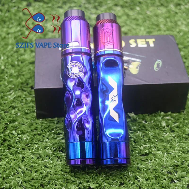 

Avidlyfe mod Avid lyfe AV Twistgyre Brass copper Aluminum Material Mechanical Mod 18650 battery 24mm e cigarette kit