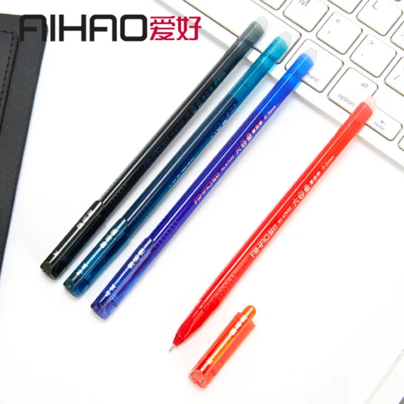 AIHAO Новое поступление 0,5 мм Высококачественная стираемая ручка гладкая пишущая ручка для студентов 12 шт./кор. школьная поставка