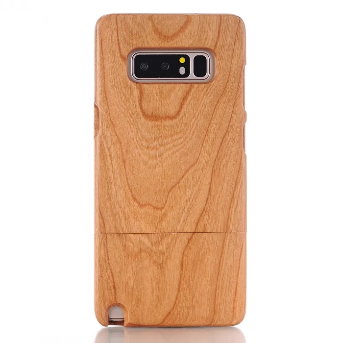 Cherry Природный Настоящее Дерево Деревянный бамбуковый футляр для samsung Galaxy Note 10 9 8 5 S10e S10 S9 S8 плюс S7 S6 край S5 чехол Чехол-сумка - Цвет: Cherry