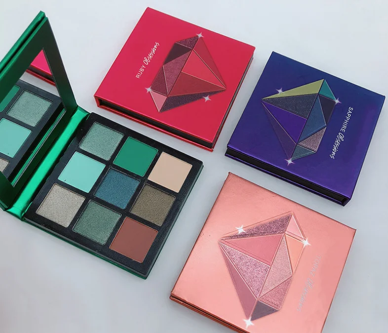 Бесплатная доставка косметика рубиновый Изумрудный сапфир 9 оттенков палитра