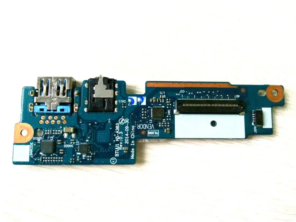 Подлинная USB и аудио разъем плата для Lenovo Yoga 3 14 YT3 1470 NS A383 порт наушников Micro Sd