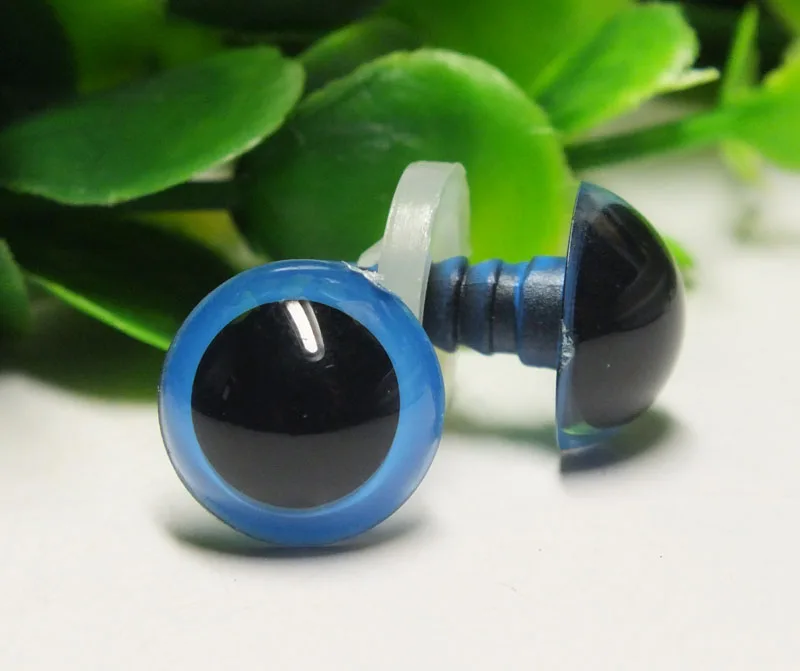 Синий 5-18 мм смешанные цвета Глаза животных безопасности Eyes-100pcs - Цвет: Синий