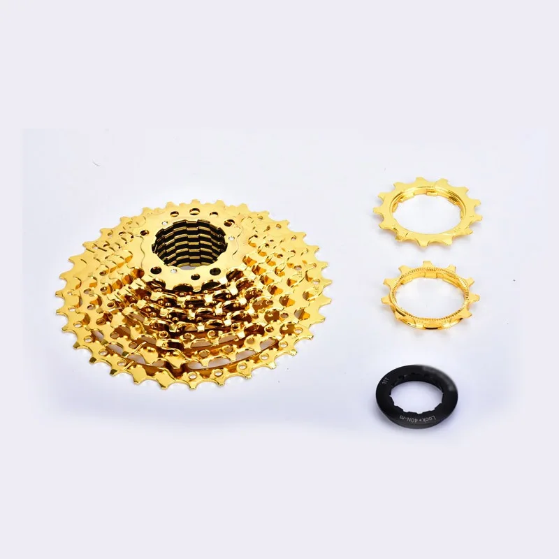 MUQZI MTB велосипед 9 скоростная Кассетная карта Freewheel 11-32T S Золотой маховик полые
