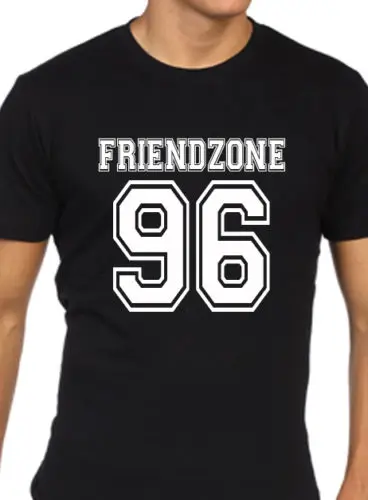 Забавная Мужская футболка friend zone 96 69 varcity крутая Повседневная с гордостью модная