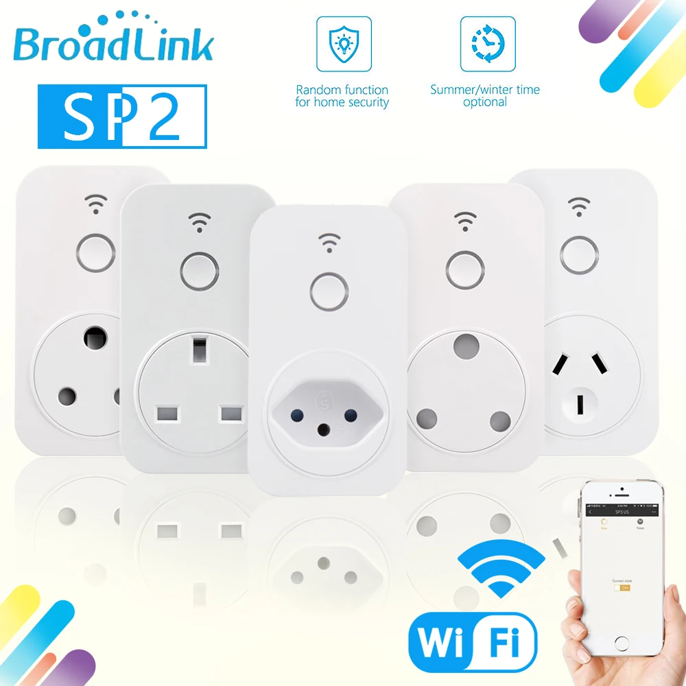 Broadlink оригинальный SP2 умный бразильский контроллер розеток WiFi BR UK штекер таймер