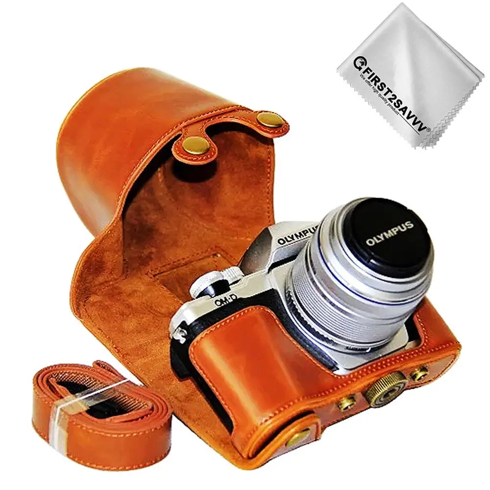 Задняя крышка для Olympus OMD EM10 III из искусственной кожи Mark MK3 с объективом 14 42 II
