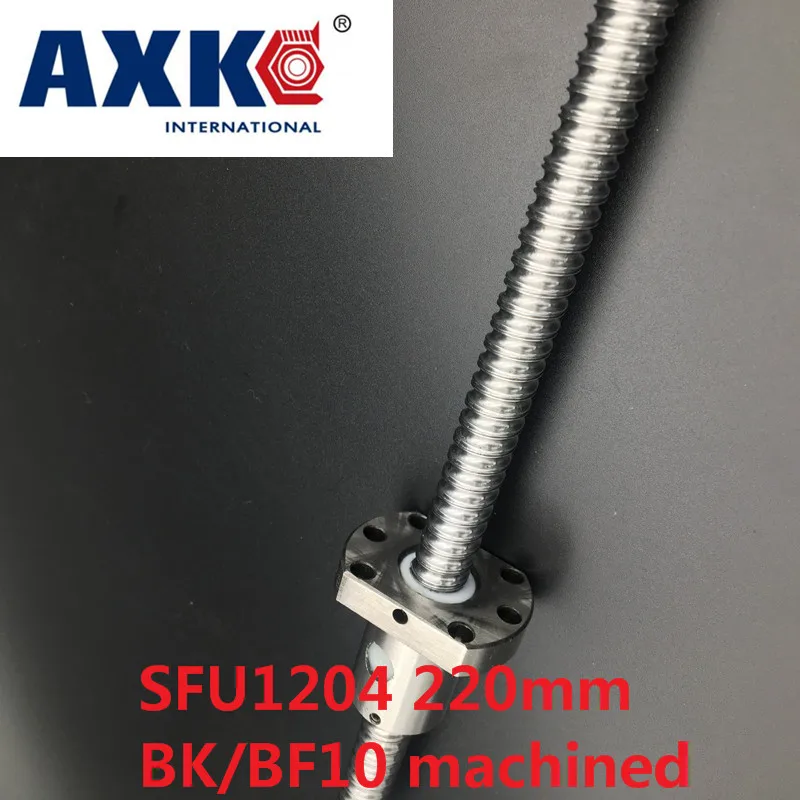 Линейный рельс Axk Бесплатная доставка Sfu1204 220 мм шариковый винт с одной шариковой